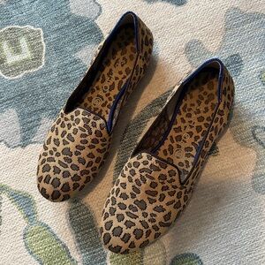 ROTHYS Spotted Leopard Print Limited Edition Women's Flats size 10